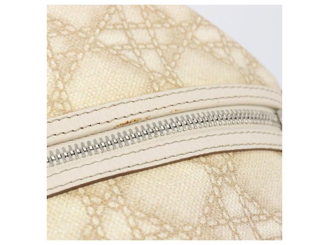 Christian Dior Panarea Hand Bag Canvas Ivory Silver - Ansicht 7