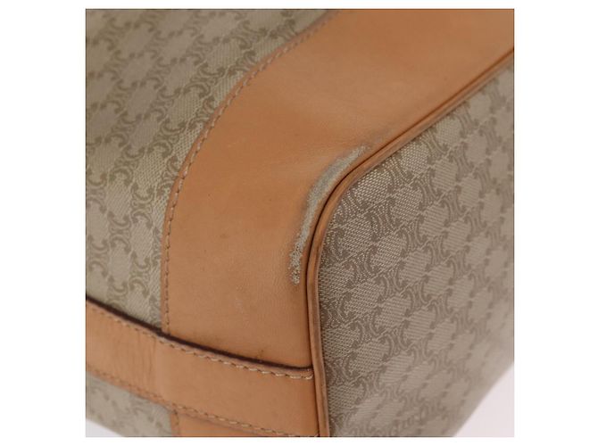 Céline CELINE Macadam Canvas Shoulder Bag PVC Beige Gold - vista 10