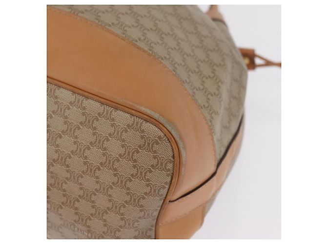 Céline CELINE Macadam Canvas Shoulder Bag PVC Beige Gold - vista 11