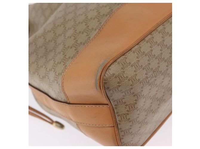 Céline CELINE Macadam Canvas Shoulder Bag PVC Beige Gold - vista 12