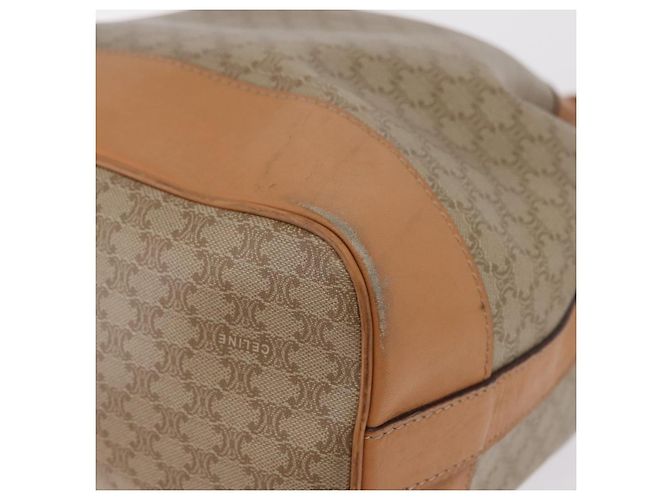 Céline CELINE Macadam Canvas Shoulder Bag PVC Beige Gold - vista 13