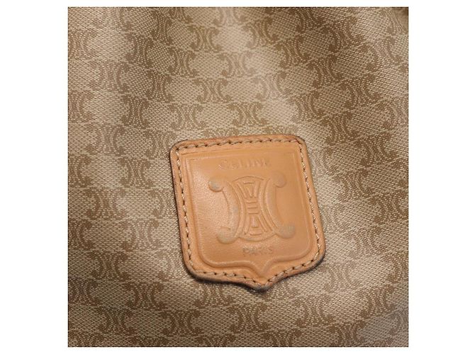 Céline CELINE Macadam Canvas Shoulder Bag PVC Beige Gold - vista 16