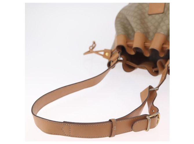 Céline CELINE Macadam Canvas Shoulder Bag PVC Beige Gold - vista 7