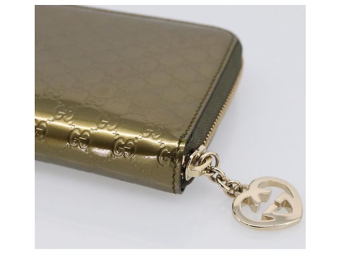 GUCCI Long Wallet Patent leather Red Gold 308005 - vista 10