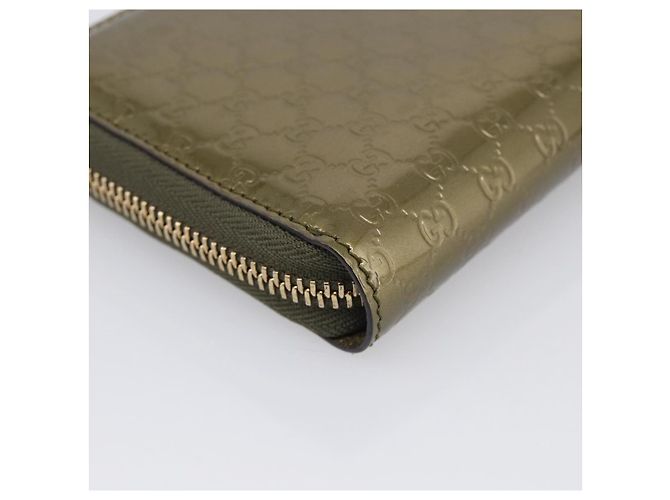 GUCCI Long Wallet Patent leather Red Gold 308005 - vista 11