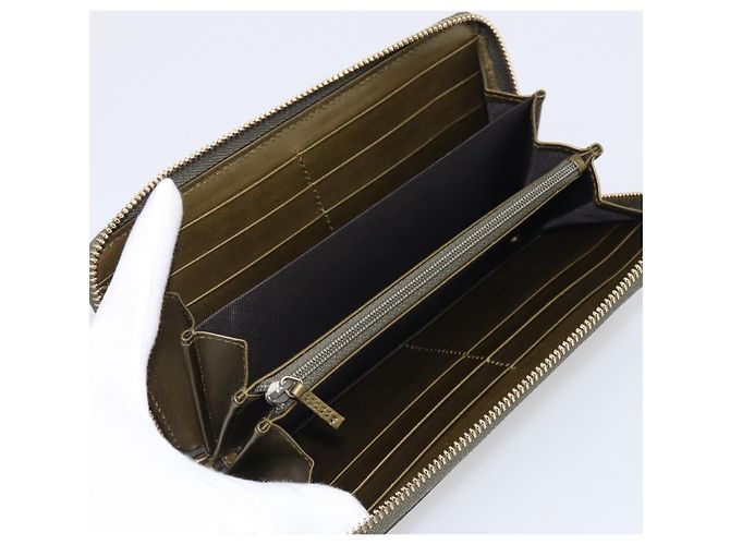 GUCCI Long Wallet Patent leather Red Gold 308005 - vista 13