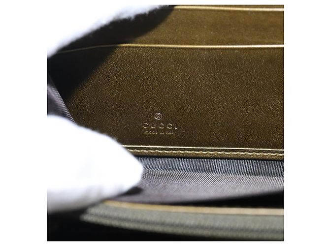 GUCCI Long Wallet Patent leather Red Gold 308005 - vista 15