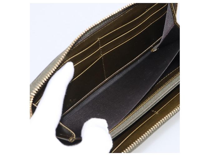 GUCCI Long Wallet Patent leather Red Gold 308005 - vista 16