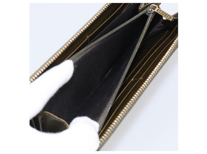 GUCCI Long Wallet Patent leather Red Gold 308005 - vista 19