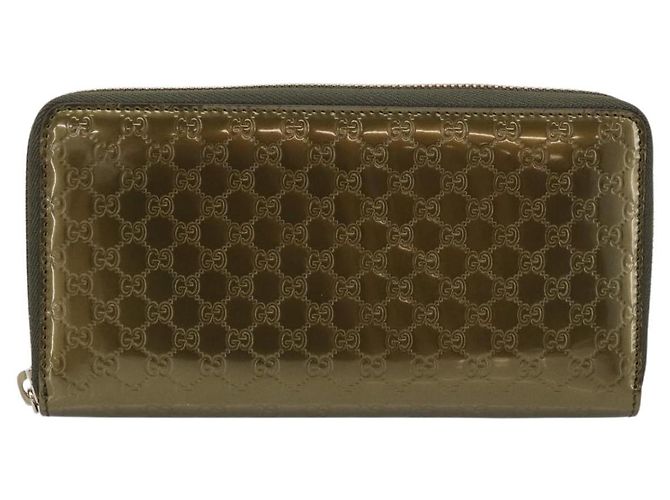 GUCCI Long Wallet Patent leather Red Gold 308005 - vista 2