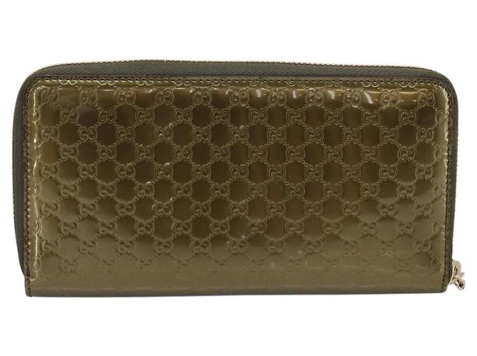 GUCCI Long Wallet Patent leather Red Gold 308005 - vista 3