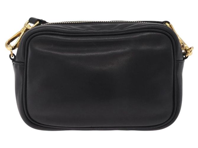 PRADA Ribbon Schultertasche Leder Schwarz Pink - Ansicht 3
