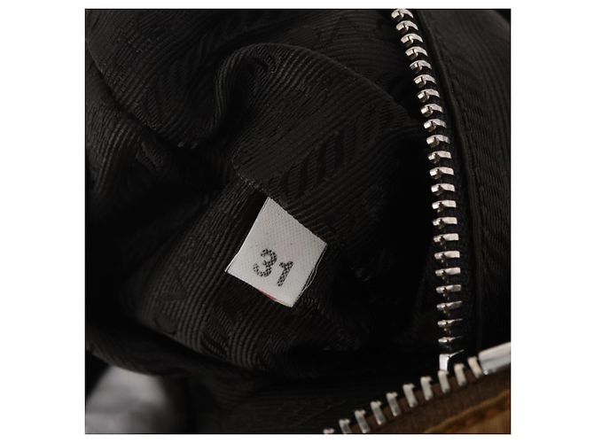 PRADA Schultertasche Nylon Brown Silver - Ansicht 10