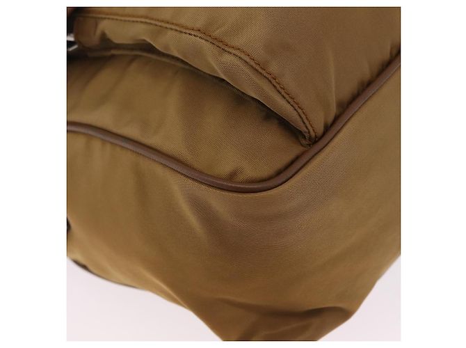PRADA Schultertasche Nylon Brown Silver - Ansicht 15