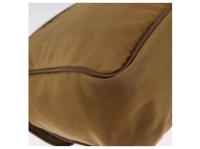 PRADA Schultertasche Nylon Brown Silver - Ansicht 17