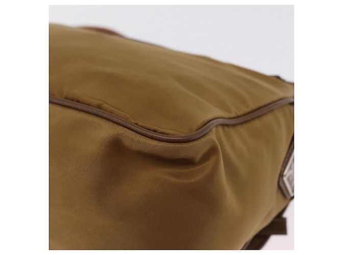 PRADA Schultertasche Nylon Brown Silver - Ansicht 18