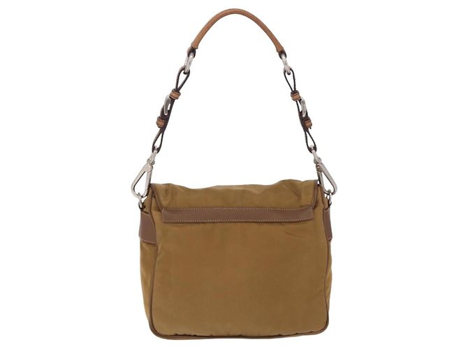 PRADA Schultertasche Nylon Brown Silver - Ansicht 2