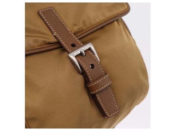 PRADA Schultertasche Nylon Brown Silver - Ansicht 21