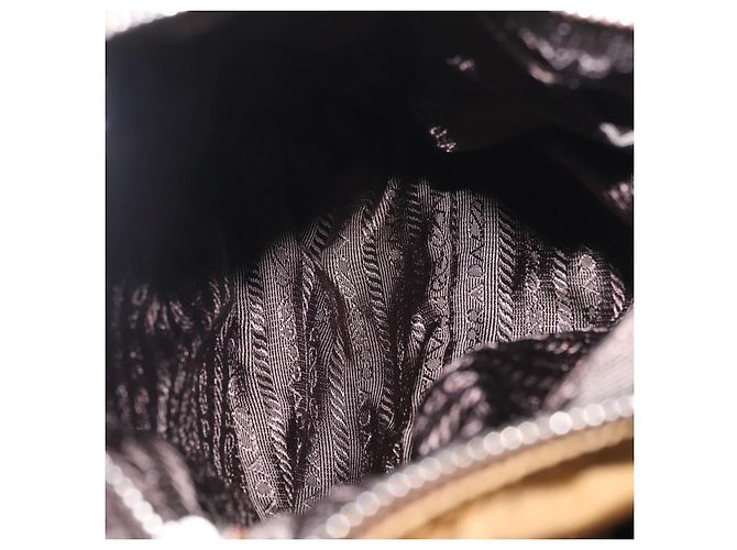 PRADA Schultertasche Nylon Brown Silver - Ansicht 27