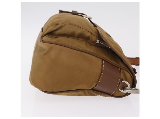 PRADA Schultertasche Nylon Brown Silver - Ansicht 3