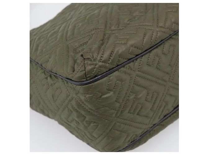 FENDI Shoulder Bag Nylon Green Gold Tone 8BH156 - vista 14