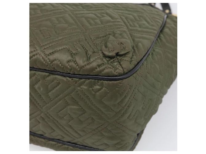 FENDI Shoulder Bag Nylon Green Gold Tone 8BH156 - vista 15