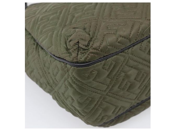FENDI Shoulder Bag Nylon Green Gold Tone 8BH156 - vista 16