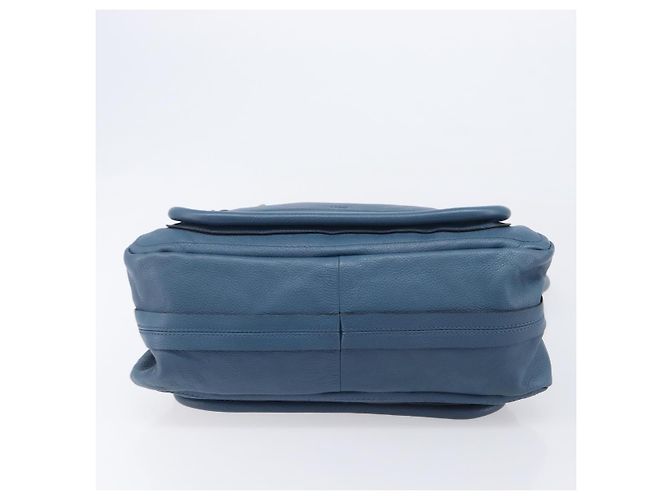Chloé Chloe Paraty Hand Bag Leather 2way Blue Gold - vista 12