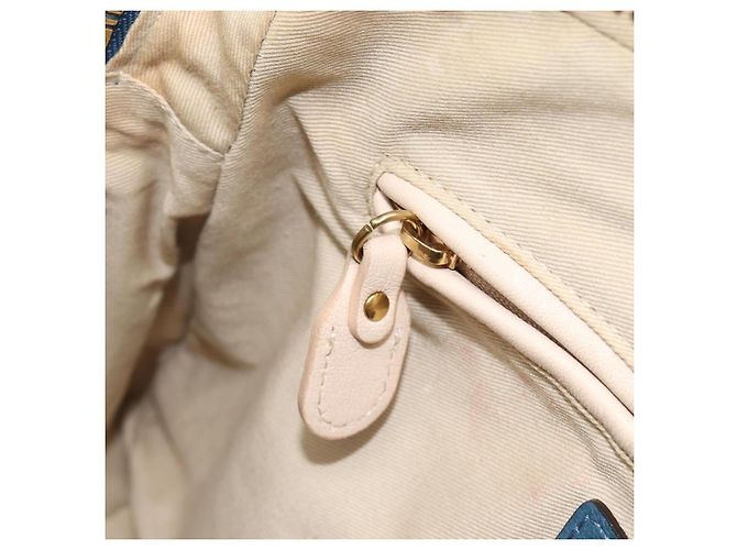 Chloé Chloe Paraty Hand Bag Leather 2way Blue Gold - vista 26