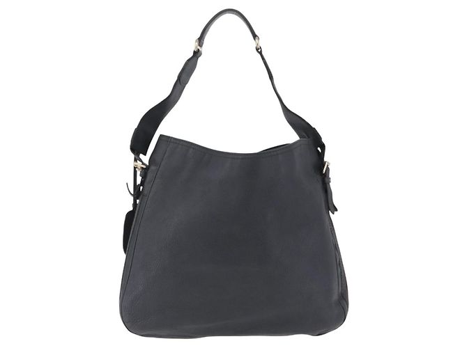 GUCCI Sherry Line Shoulder Bag Leather Gray Silver 247597 - vista 2