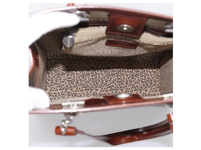 Panthère Cartier PANTHERE Shopper Lackleder Braun Silber - Ansicht 15