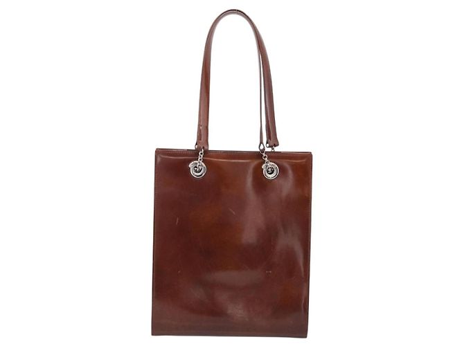 Panthère Cartier PANTHERE Shopper Lackleder Braun Silber - Ansicht 3