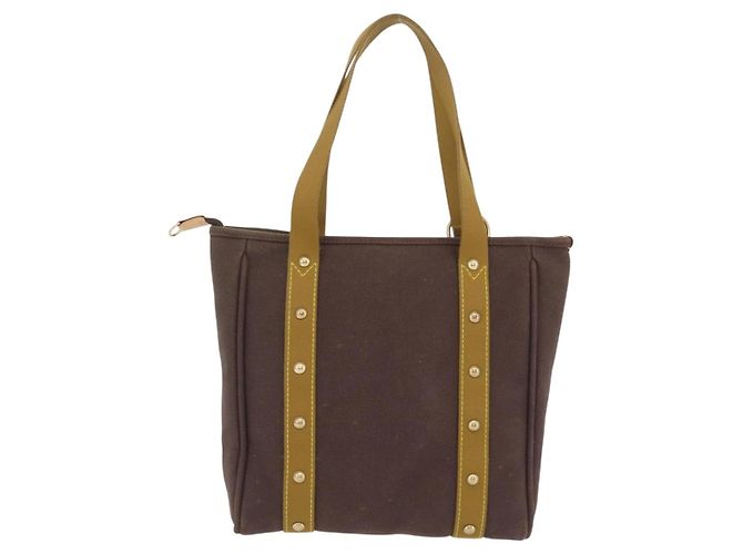 LOUIS VUITTON Antigua Cabas MM Tote Bag Canvas Brown M40086 LV - Ansicht 3