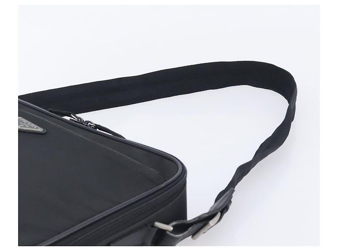 PRADA Business Bag Nylon 2way Black Silver - vista 15