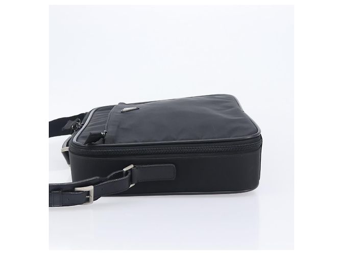 PRADA Business Bag Nylon 2way Black Silver - vista 4