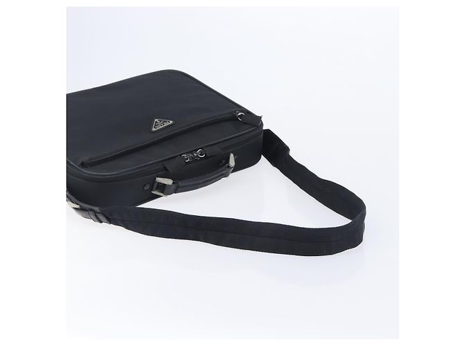 PRADA Business Bag Nylon 2way Black Silver - vista 8
