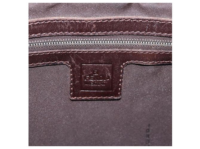FENDI Zucca Canvas Hand Bag Black Brown - vista 18