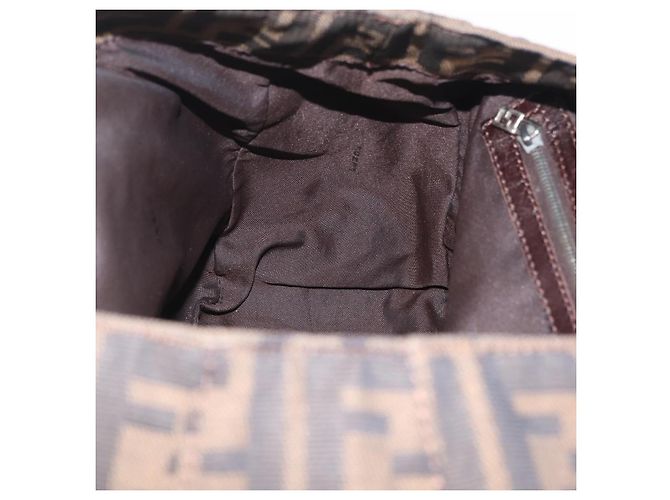 FENDI Zucca Canvas Hand Bag Black Brown - vista 21
