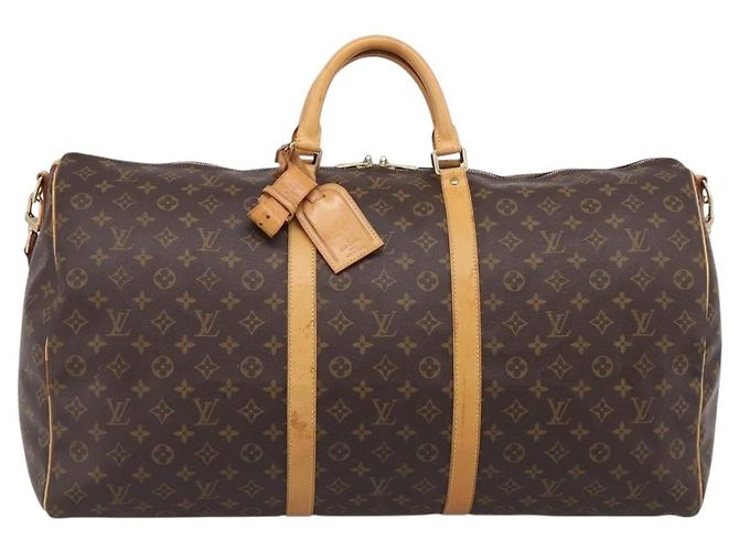 LOUIS VUITTON Monogram Keepall Bandouliere 60 Boston Bag M41412 LV - vista 13