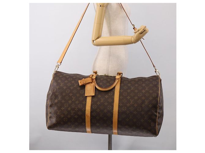 LOUIS VUITTON Monogram Keepall Bandouliere 60 Boston Bag M41412 LV - vista 29