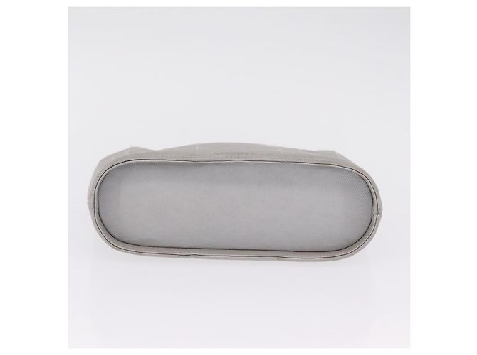CHANEL Choco Bar Hand Bag Nylon Gris Plata CC - vista 6