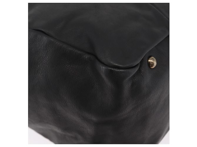 Salvatore Ferragamo Gancini Hand Bag Leather Black Silver - vista 17