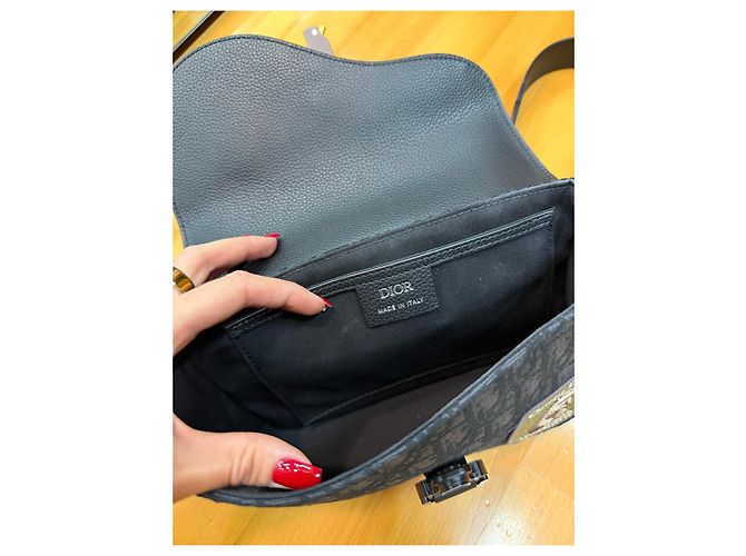 Dior Saddle Bag Monogram Canvas and Leather with Patches - view 4