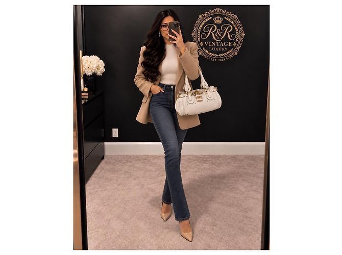 Chloé Borsa Chloe Paddington in pelle bianca - vista 15