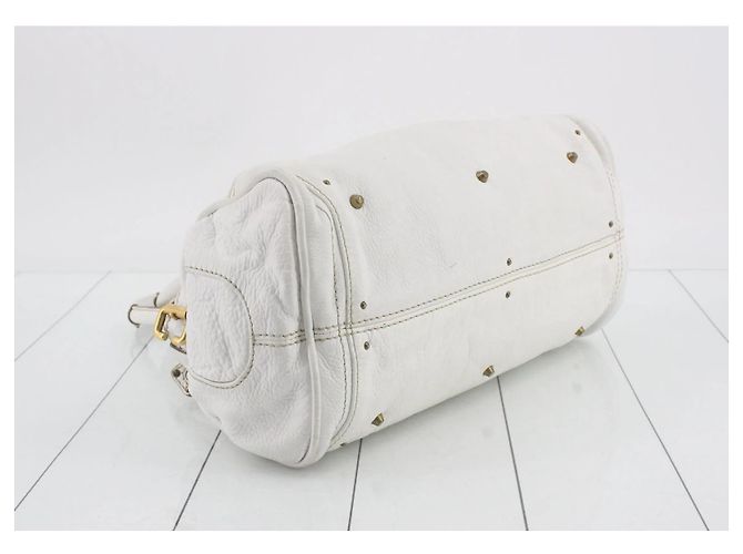 Chloé Borsa Chloe Paddington in pelle bianca - vista 5