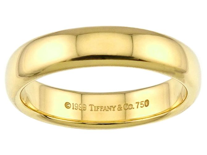 Autre Marque Anello Forever Band di Tiffany & Co. in oro giallo 18K - vista 2