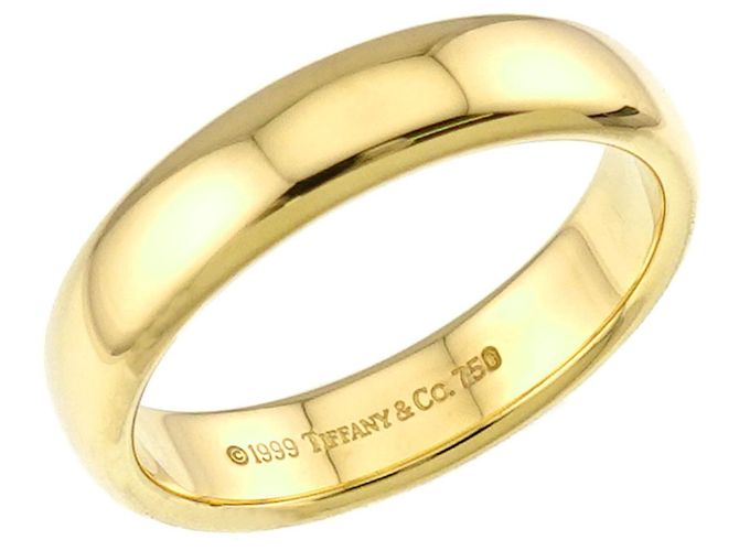 Autre Marque Anello Forever Band di Tiffany & Co. in oro giallo 18K - vista 4