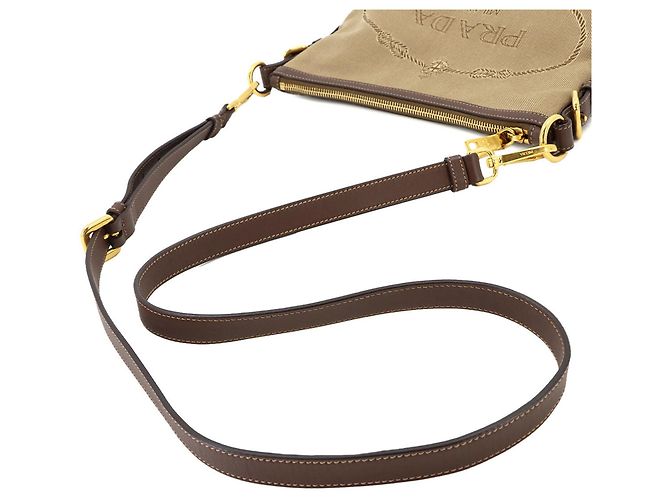 Bolsa de ombro Prada em jacquard - vista 5