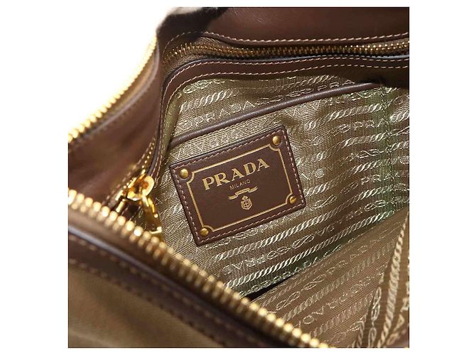 Bolsa de ombro Prada em jacquard - vista 7
