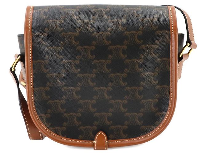 Céline Bolsa de Ombro e Mão Celine Triomphe Medium Folco - vista 3